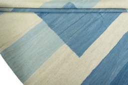 Full view of New Modern Design rug from Iran / Persia, 210 × 190 cm in Beige tones