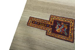 Surface texture of New Modern Design rug with natural Wool and intricate pattern