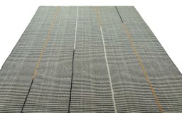Close-up detail of New Modern Design rug from Iran / Persia showing Wool weave