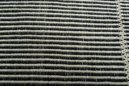 Backside of handmade New Modern Design rug showing knot structure and weave density