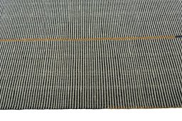 Close-up detail of New Modern Design rug from Iran / Persia showing Wool weave