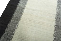 Surface texture of New Modern Design rug with natural Wool and intricate pattern