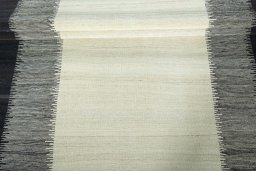 Full view of New Modern Design rug from Iran / Persia, 212 × 156 cm in Beige tones