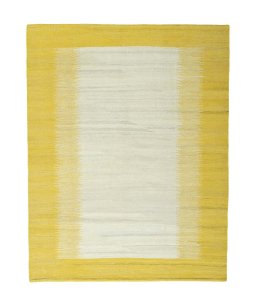 Full view of New Modern Design rug from Iran / Persia, 200 × 155 cm in Beige tones
