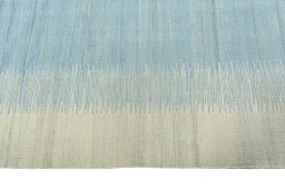 Close-up detail of New Modern Design rug from Iran / Persia showing Wool weave