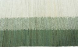 Close-up detail of New Modern Design rug from Iran / Persia showing Wool weave