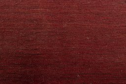 Backside of handmade New Modern Design rug showing knot structure and weave density