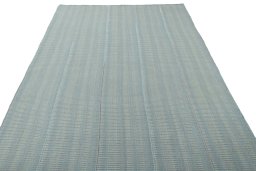 Close-up detail of New Modern Design rug from Iran / Persia showing Wool weave
