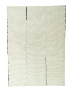 Full view of New Modern Design rug from Iran / Persia, 202 × 154 cm in Beige tones