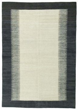 Full view of New Modern Design rug from Turkey, 252 × 176 cm in Gray tones