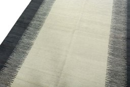 Surface texture of New Modern Design rug with natural Wool and intricate pattern