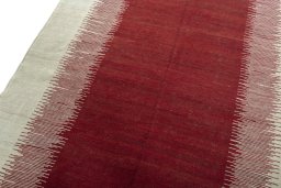 Surface texture of New Modern Design rug with natural Wool and intricate pattern