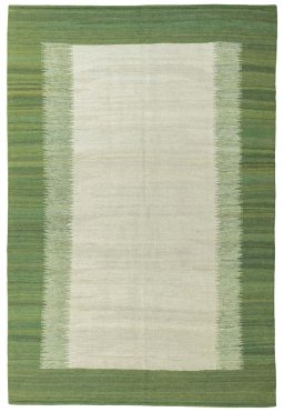 Full view of New Modern Design rug from Turkey, 256 × 172 cm in Green tones