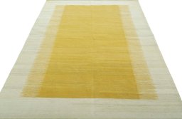 Close-up detail of New Modern Design rug from Turkey showing Wool weave