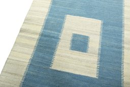 Surface texture of New Modern Design rug with natural Wool and intricate pattern