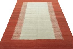 Close-up detail of New Modern Design rug from Turkey showing Wool weave
