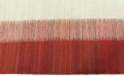 Close-up detail of New Modern Design rug from Turkey showing Wool weave