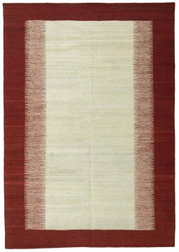 Full view of New Modern Design rug from Turkey, 253 × 176 cm in Red tones