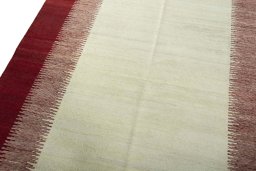 Surface texture of New Modern Design rug with natural Wool and intricate pattern