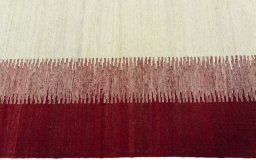 Close-up detail of New Modern Design rug from Turkey showing Wool weave