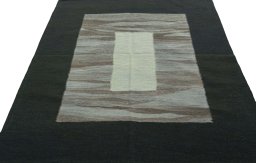 Close-up detail of New Modern Design rug from Turkey showing Wool weave