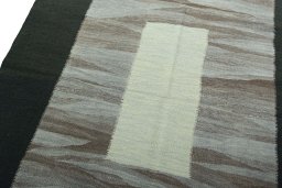 Surface texture of New Modern Design rug with natural Wool and intricate pattern