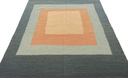 Close-up detail of New Modern Design rug from Turkey showing Wool weave