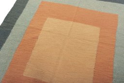 Surface texture of New Modern Design rug with natural Wool and intricate pattern