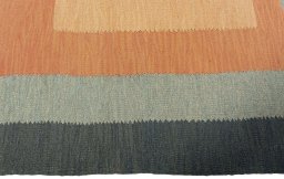 Close-up detail of New Modern Design rug from Turkey showing Wool weave