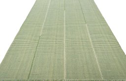 Close-up detail of New Modern Design rug from Turkey showing Wool weave
