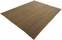 Corner detail of New Modern Design rug showing border pattern and Wool pile