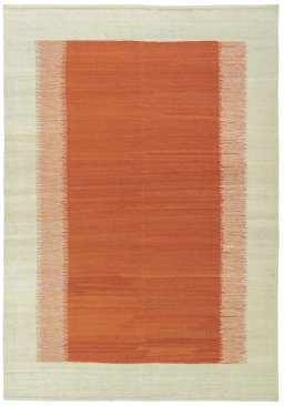 Full view of New Modern Design rug from Turkey, 254 × 177 cm in Red tones