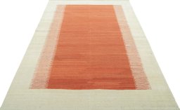 Close-up detail of New Modern Design rug from Turkey showing Wool weave