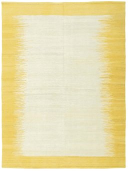 Full view of New Modern Design rug from Turkey, 205 × 154 cm in Yellow tones