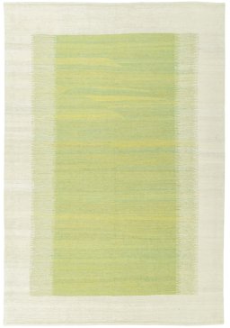 Full view of New Modern Design rug from Turkey, 254 × 174 cm in Green tones