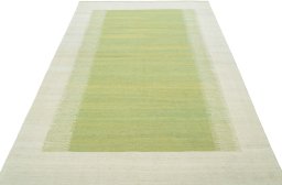 Close-up detail of New Modern Design rug from Turkey showing Wool weave