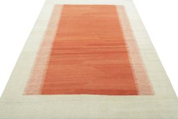Close-up detail of New Modern Design rug from Turkey showing Wool weave