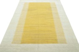 Close-up detail of New Modern Design rug from Turkey showing Wool weave