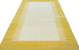 Close-up detail of New Modern Design rug from Turkey showing Wool weave