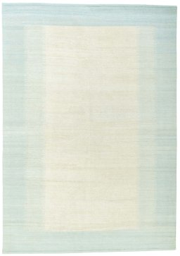 Full view of New Modern Design rug from Turkey, 249 × 176 cm in Blue tones