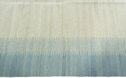 Close-up detail of New Modern Design rug from Pakistan showing Wool weave