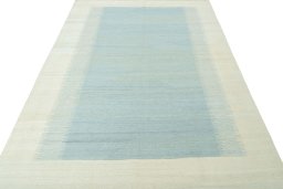 Close-up detail of New Modern Design rug from Turkey showing Wool weave