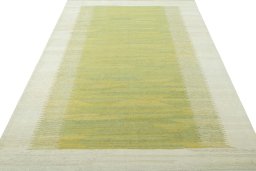 Close-up detail of New Modern Design rug from Turkey showing Wool weave