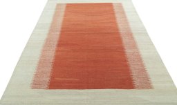 Close-up detail of New Modern Design rug from Turkey showing Wool weave