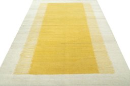 Close-up detail of New Modern Design rug from Turkey showing Wool weave