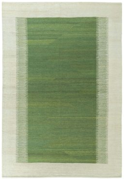 Full view of New Modern Design rug from Turkey, 255 × 175 cm in Green tones