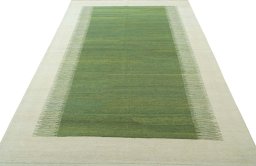 Close-up detail of New Modern Design rug from Turkey showing Wool weave
