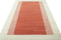 Close-up detail of New Modern Design rug from Turkey showing Wool weave