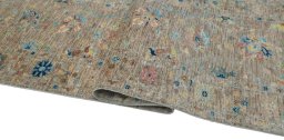 Close-up detail of New Farahan rug from Pakistan showing Wool weave