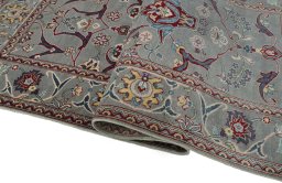 Close-up detail of New Farahan rug from Pakistan showing Wool weave